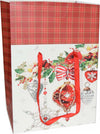 Busta per pacco regalo con decorazioni natalizie e manici in nylon h 34 cm Casa e cucina/Decorazioni per interni/Addobbi e decorazioni per ricorrenze/Decorazioni natalizie/Oggettistica MagiediNatale.it - Altamura, Commerciovirtuoso.it