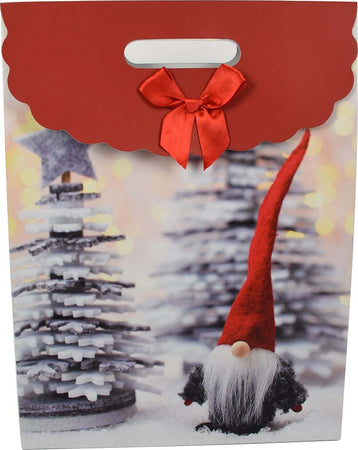 Busta per pacco regalo con decorazioni natalizie e manici in nylon h 37 cm Casa e cucina/Decorazioni per interni/Addobbi e decorazioni per ricorrenze/Decorazioni natalizie/Oggettistica MagiediNatale.it - Altamura, Commerciovirtuoso.it