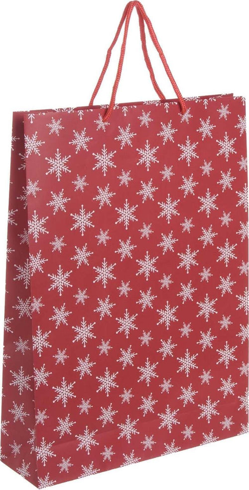 Busta per pacco regalo con decorazioni natalizie e manici in nylon Casa e cucina/Decorazioni per interni/Addobbi e decorazioni per ricorrenze/Decorazioni natalizie/Oggettistica MagiediNatale.it - Altamura, Commerciovirtuoso.it