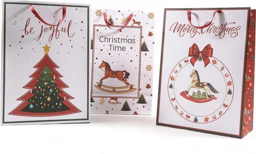 Busta per pacco regalo con disegno decorazioni natalizie h 74 Casa e cucina/Decorazioni per interni/Addobbi e decorazioni per ricorrenze/Decorazioni natalizie/Oggettistica MagiediNatale.it - Altamura, Commerciovirtuoso.it