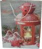 Busta per pacco regalo con disegno lanterna innevata natalizia h 42 cm Casa e cucina/Decorazioni per interni/Addobbi e decorazioni per ricorrenze/Decorazioni natalizie/Oggettistica MagiediNatale.it - Altamura, Commerciovirtuoso.it