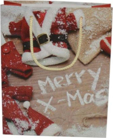 Busta per pacco regalo natalizio con disegno merry Christmas 33 X 25 X h 9 cm Casa e cucina/Decorazioni per interni/Addobbi e decorazioni per ricorrenze/Decorazioni natalizie/Oggettistica MagiediNatale.it - Altamura, Commerciovirtuoso.it