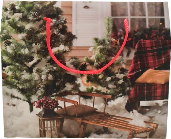 Busta per pacco regalo o panettone con decorazione natalizio h 23 cm Casa e cucina/Decorazioni per interni/Addobbi e decorazioni per ricorrenze/Decorazioni natalizie/Oggettistica MagiediNatale.it - Altamura, Commerciovirtuoso.it