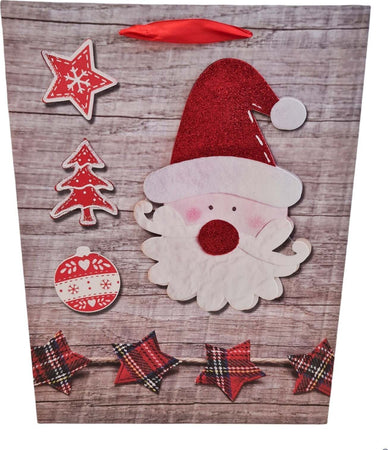 Busta per pacco regalo o panettone con disegno natalizio h 40 cm Casa e cucina/Decorazioni per interni/Addobbi e decorazioni per ricorrenze/Decorazioni natalizie/Oggettistica MagiediNatale.it - Altamura, Commerciovirtuoso.it