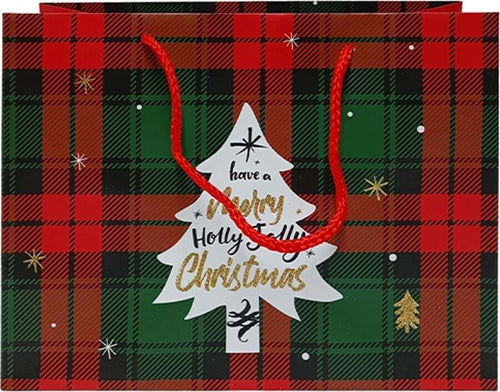 Busta regalo natalizia effetto tessuto scozzese per regali da 23 x 18 cm Casa e cucina/Decorazioni per interni/Addobbi e decorazioni per ricorrenze/Decorazioni natalizie/Oggettistica MagiediNatale.it - Altamura, Commerciovirtuoso.it