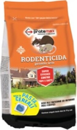 Busta rodenticida - 1 53 kg - pasta blu - Protemax Giardino e giardinaggio/Giardinaggio/Prodotti fitosanitari e pesticidi/Prodotti anti-roditori Eurocartuccia - Pavullo, Commerciovirtuoso.it