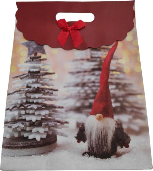 Busta sacchetto design gnomo di natale con albero per decorazioni e regali natalizi Casa e cucina/Decorazioni per interni/Addobbi e decorazioni per ricorrenze/Decorazioni natalizie/Oggettistica MagiediNatale.it - Altamura, Commerciovirtuoso.it