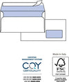 Busta SILVER90 STRIP LASER FSC - bianca - internografata - con finestra - 110 x 230 mm - 90 gr - Pigna - conf. 500 pezzi Commercio Industria e Scienza/Forniture per imballaggio e spedizione/Scatole buste e tubi per spedizione/Buste per spedizione/Buste commerciali Eurocartuccia - Pavullo, Commerciovirtuoso.it