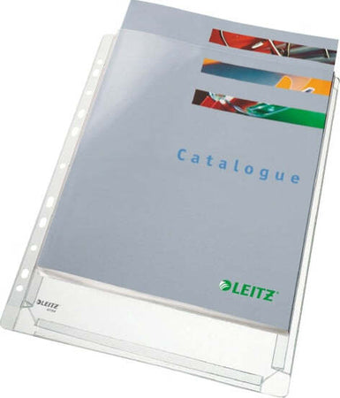 Buste forate con soffietto - 22x30 cm - PVC - trasparente - Leitz - conf. 10 pezzi Cancelleria e prodotti per ufficio/Archivio ufficio e accessori per scrivania/Raccoglitori e accessori per raccoglitori/Buste a perforazione universale Eurocartuccia - Pavullo, Commerciovirtuoso.it