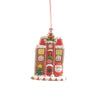 Pendaglio a forma di casa natalizia in argilla morbida per decorazioni natalizie h 12 cm