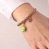 BySimon-------Bracciale-in-Metallo-con-campanella-portafortuna-verde-lime,-con-scritta-Capri