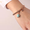 BySimon------Bracciale-in-Metallo-con-campanella-portafortuna-turchese-con-scritta-Capri