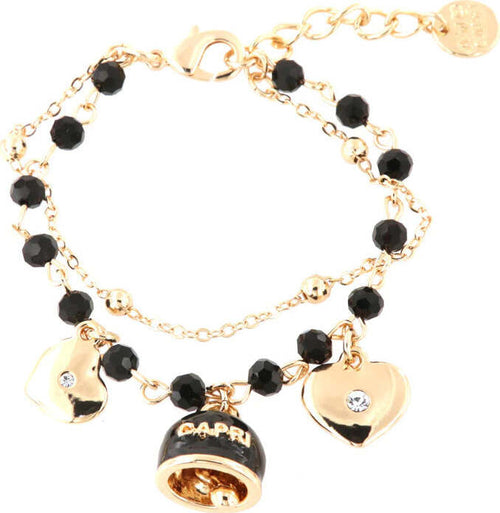 BySimon-----Bracciale-in-Metallo-con-cuore,-cristalli-bianchi-e-campanella-portafortuna