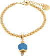 BySimon-----Bracciale-in-Metallo-maglia-a-sfere-con-campanella-portafortuna-pendente-impreziosita-da-cristalli