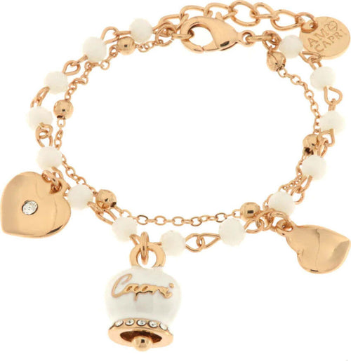 BySimon-----Bracciale-in-Metallo-multifilo-con-pietre-bianche-e-campanella-Capri-bianca