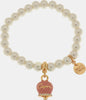 BySimon----Bracciale-in-Metallo-Bracciale-in-Metallo-con-perle-e-campanella-portafortuna-in-smalto-rosa-con-scritta-Capri
