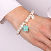 BySimon---Bracciale-in-Metallo-Bracciale-in-Metallo-con-perle-e-campanella-portafortuna-in-smalto-verde-con-scritta-Capri