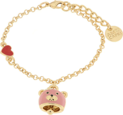 BySimon---Bracciale-in-Metallo-con-campanella-a-forma-di-orso-rosa-e-cuore-rosso