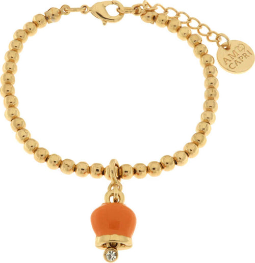 BYSIMON---Bracciale-in-Metallo-con-campanella-pendente-in-smalto-arancione