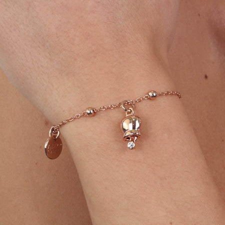 BYSIMON---Bracciale-in-Metallo-con-campanella-portafortuna-pendente,-impreziosita-da-punto-luce