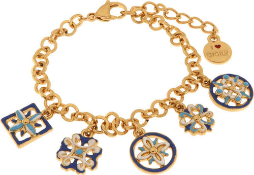 BySimon---Bracciale-in-Metallo-con-maioliche-colorate-pendenti