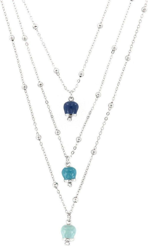 BYSIMON---Collana-in-Metallo-a-tre-fili-con-campanelle