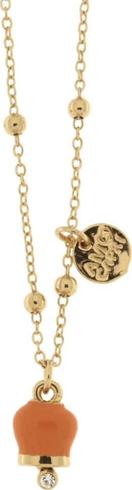 BYSIMON---Collana-in-Metallo-con-campanella-in-smalto-arancione