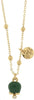 BYSIMON---Collana-in-Metallo-con-campanella-in-smalto-verde