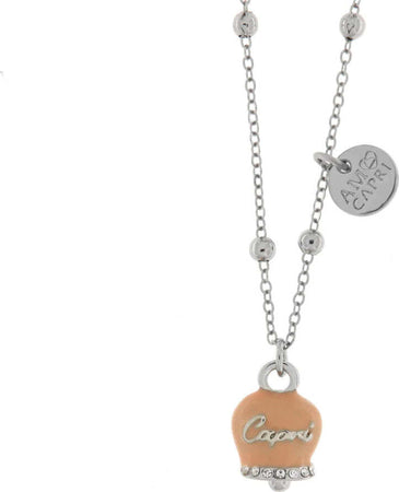 BYSIMON---Collana-in-Metallo-con-campanella-smaltata-rosa-cipria