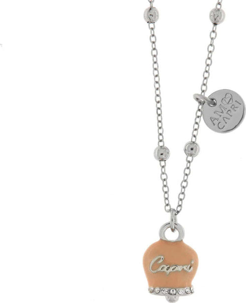 BYSIMON---Collana-in-Metallo-con-campanella-smaltata-rosa-cipria