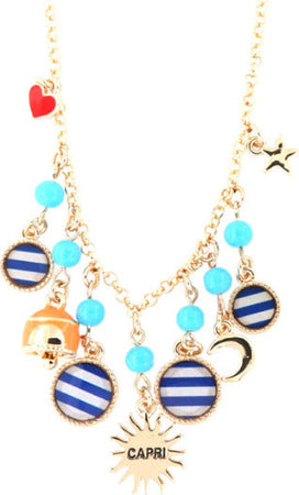 BYSIMON---Collana-in-Metallo-in-stile-marino,-con-sole-scritta-Capri,-campanella-e-luna