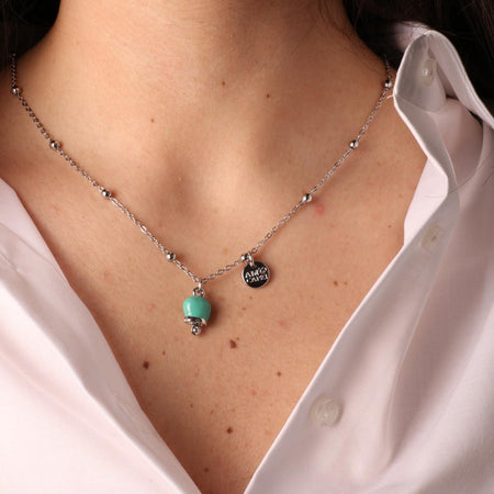 BYSIMON---Collana-in-Metallo-maglia-a-pallini