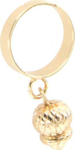 BYSIMON-Anello-in-Metallo-con-campanella-portafortuna-pendente,-motivo-ad-intreccio