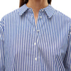 Vero Moda camicia a righe bianca blu con strass Inge 10321807 Camicie Vero Moda