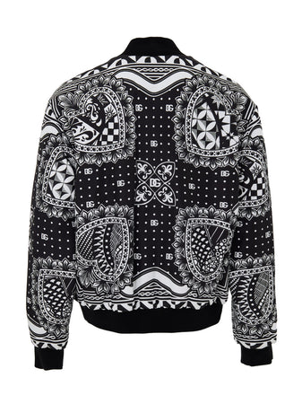 Dolce &amp; Gabbana Giubbino Bomber Stampato da uomo