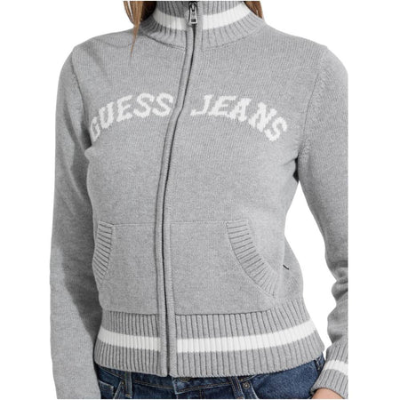 Guess maglione grigio con zip GJ W5YR31 Z3HM1 H90Z