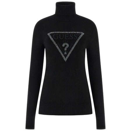 Guess maglione nero collo alto con triangolo MELANIE W5BR39Z2NQ2JBLK