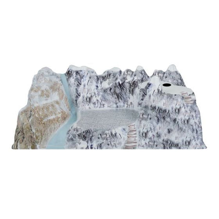 Paesaggio Full Colour Longia per villaggio di Natale, in tessuto ed alluminio 78 x 38 cm