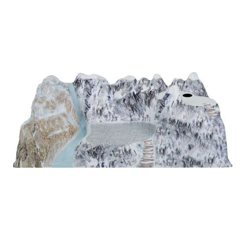 Paesaggio Full Colour Longia per villaggio di Natale, in tessuto ed alluminio 78 x 38 cm