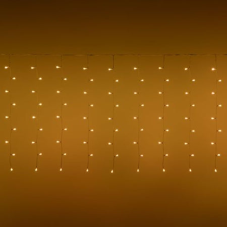 Tenda luminosa 180 led multicolor di Natale cascata da interno ed esterno 400 cm