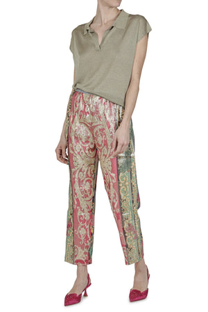 MES DEMOISELLES Mes Demoiselles - Pantalone - 430632 - Fantasia Blu da donna