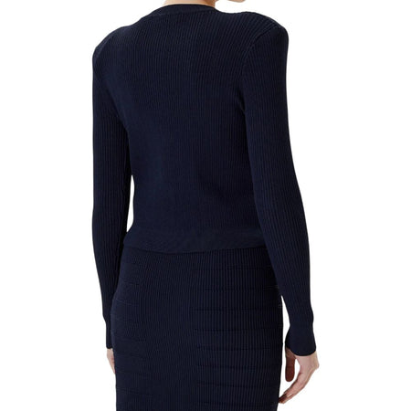 Guess cardigan blu maglia a costine EMMIE W5YR09Z0130G7V2