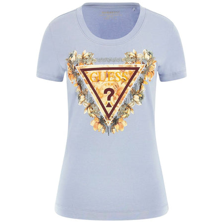 Guess t-shirt polvere TRIANGLE FLOWERS W5YI08J1314A70Q