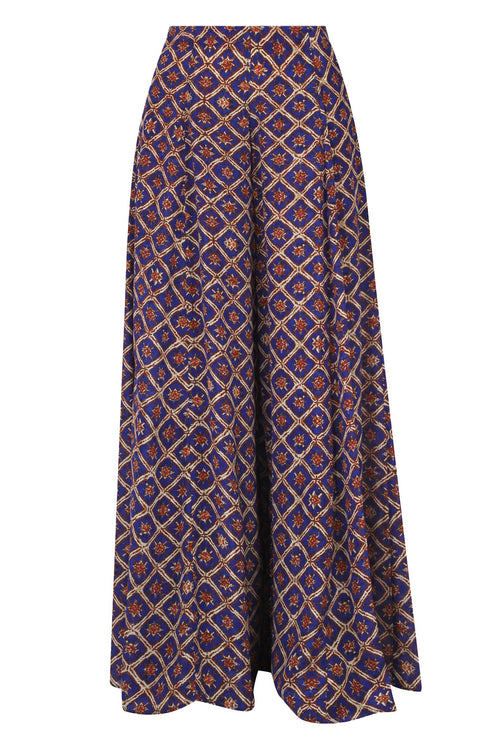 MALIPARMI Maliparmi - Pantalone - 450750 - Blu/Marrone da donna
