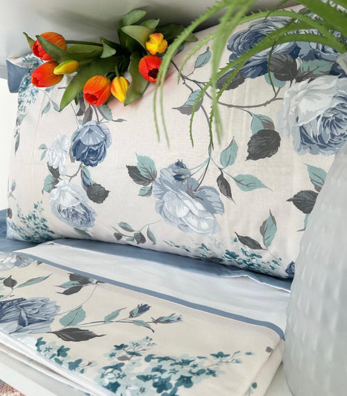 Completo Lenzuola Matrimoniale Alexander Tuscany Home Rose – 100% Cotone