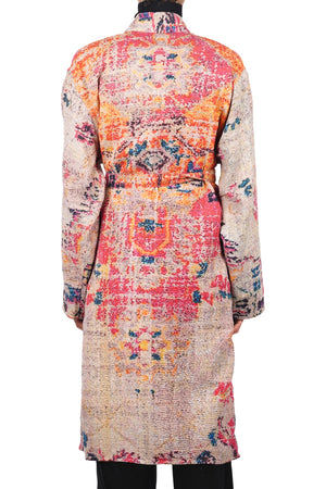 LA FEMME BLANCHE La Femme Blanche - Kimono - 470163 - Grigio/Rosa da donna