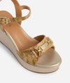 Alviero Martini 1° Classe Donna Sandali in eco nappa con zeppa laminata