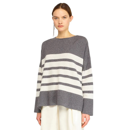 SEMICOUTURE maglie donna semicouture - cassandra - grigio da donna