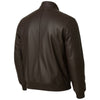 Markup giacca bomber marrone in ecopelle MK24005