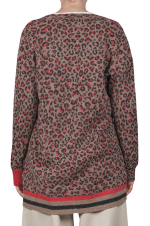 ALESSIA SANTI Alessia Santi - Cardigan - 460329 - Beige/Rosso da donna